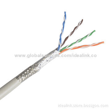 SFTP Cat5e LAN Cable, 24AWG, High-quality with CE, RoHS Marks, Passed FLUKE Test
